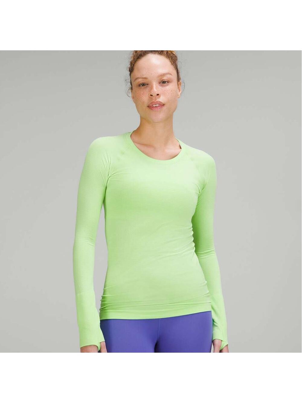 Lululemon Swiftly Tech Long Sleeve Shirt 2.0 Scream Green Light Neon NEW Size 6